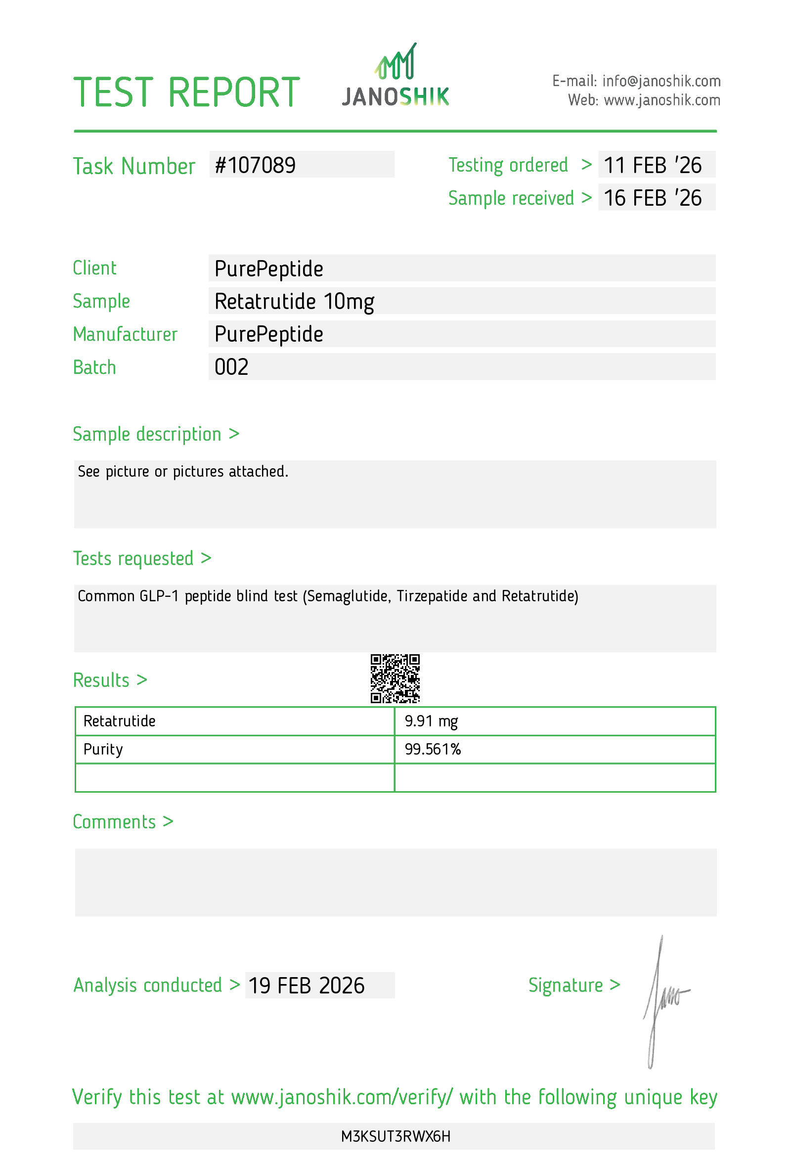 Ретатрутид (Retatrutide) 5mg/10mg PurePeptide