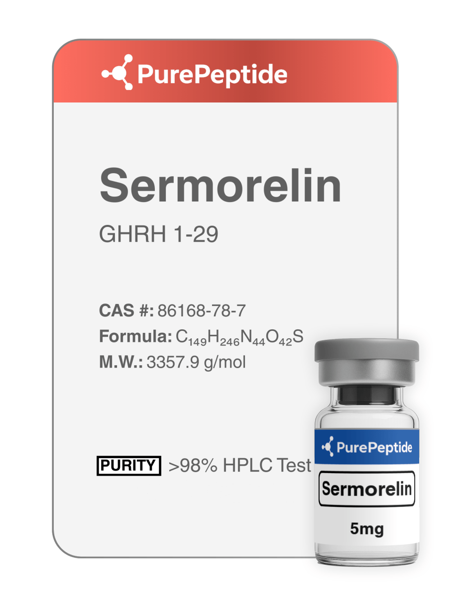 Серморелин (Sermorelin)<br>5mg/10mg - PurePeptide